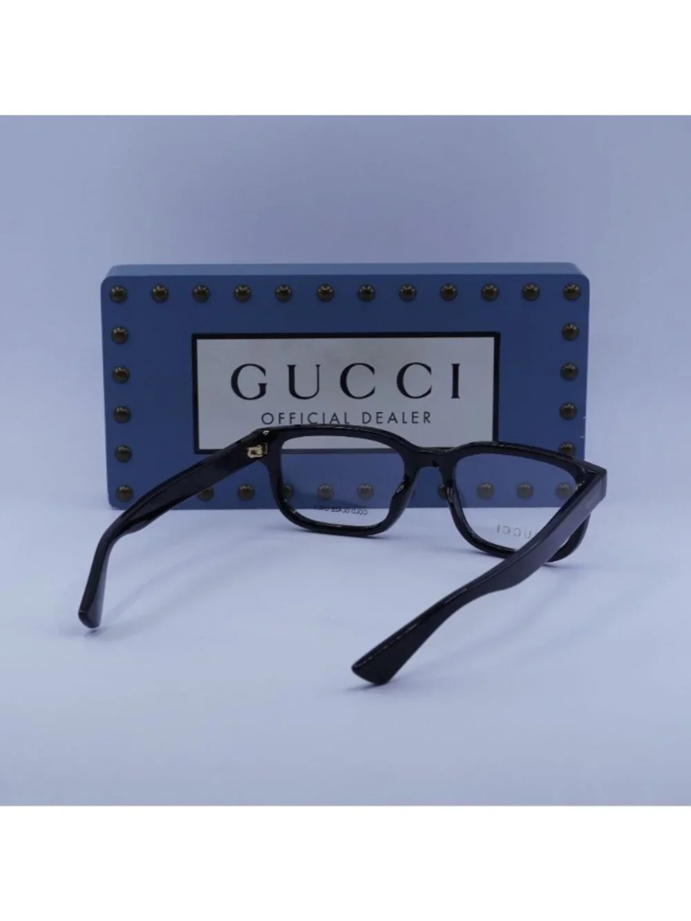 Gucci GG1584O 001 Rectangle Eyeglasses 53mm - Shiny Black